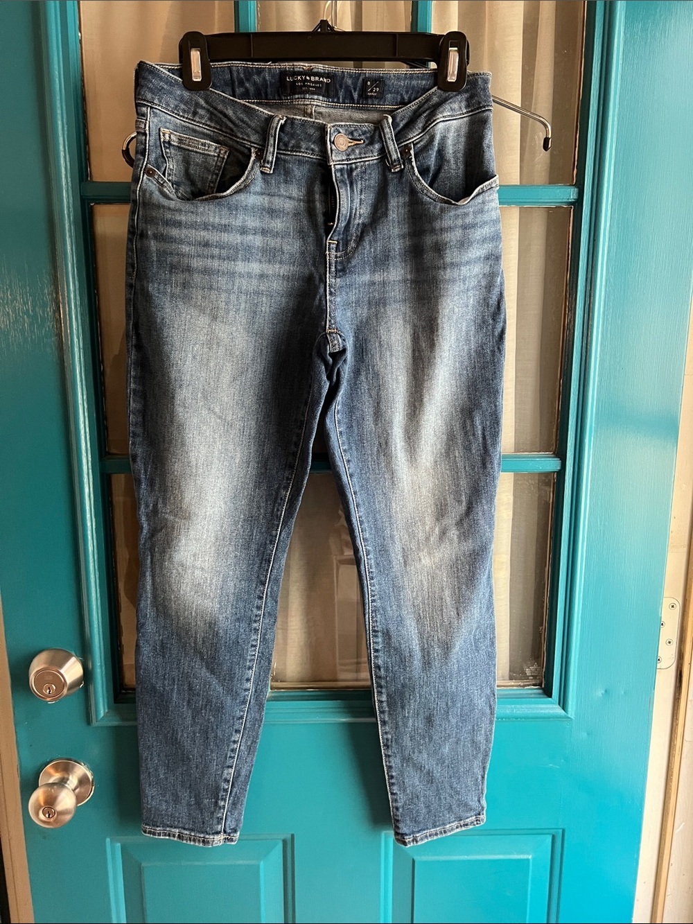 Lucky Brand Women's Faded Blue Skinny Jeans
